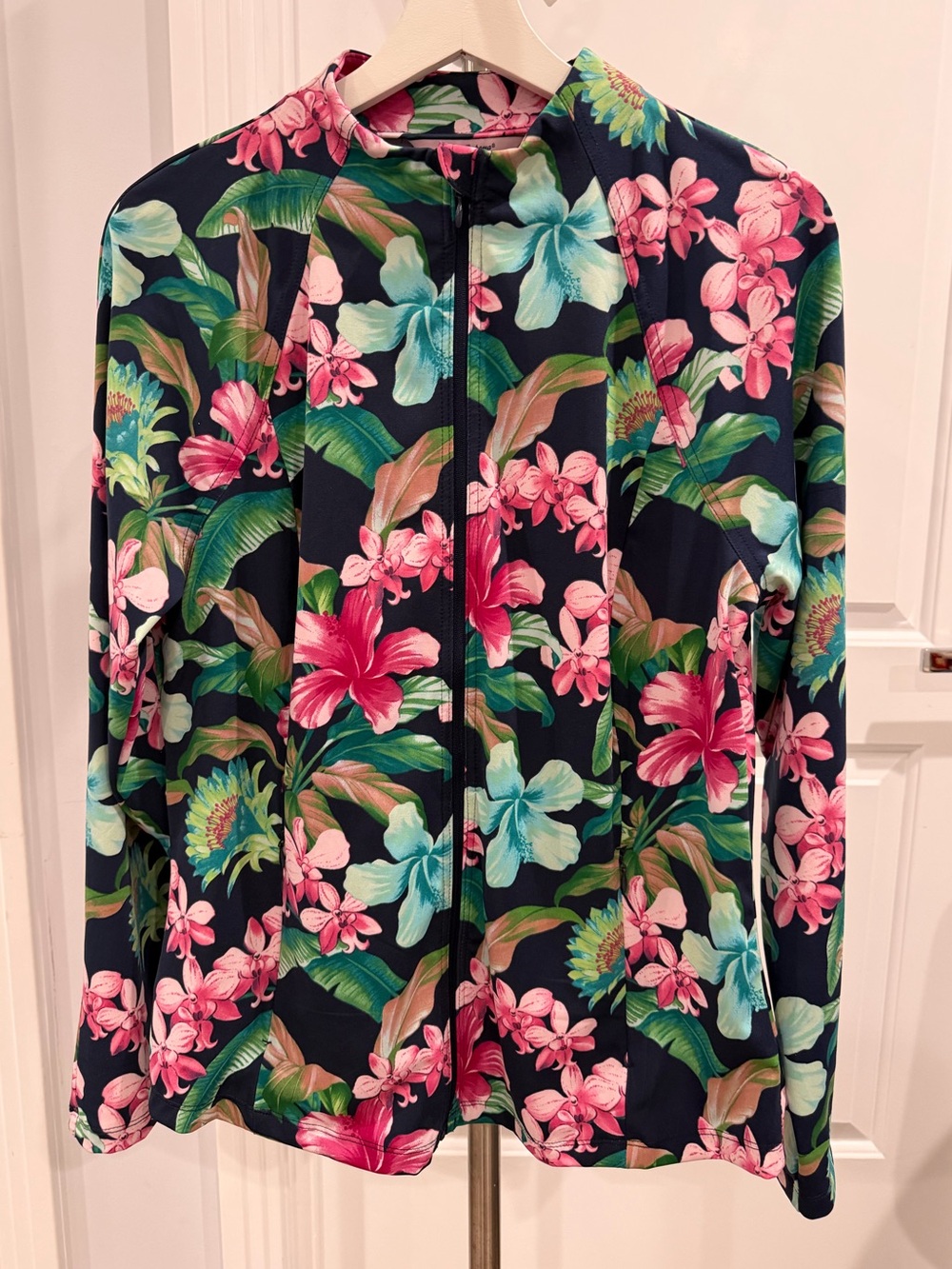 Tommy Bahama Jacket UPF 50 tropical print  Activewear Whimsigoth Gorpcore XL